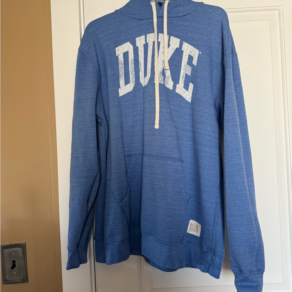 Blue Sweatshirt with Cozy Hoodie Design
